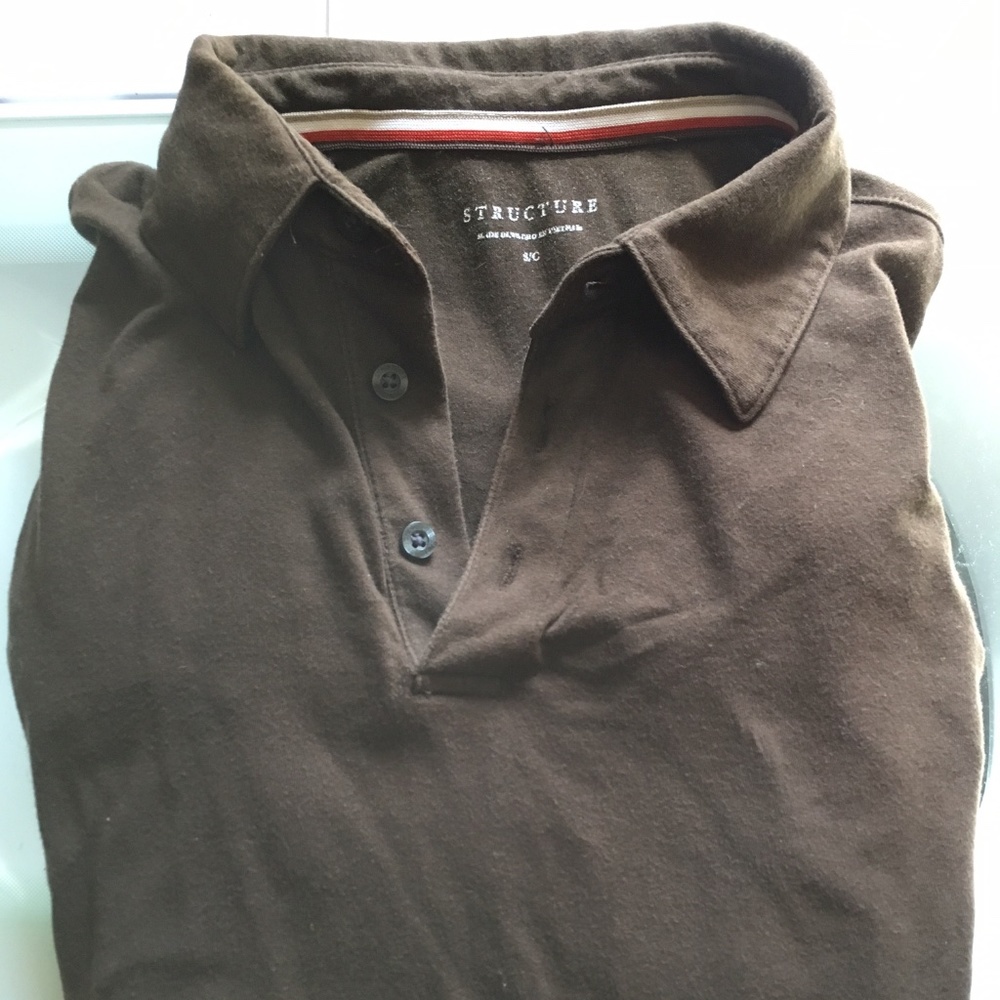 Structure 3-Button Polo Shirt